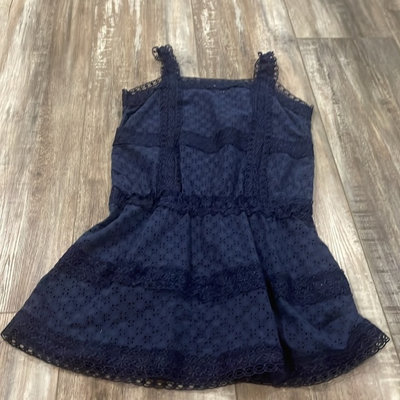 OndadeMar Navy Eyelet Coverup size 12 - Picture 6 of 7